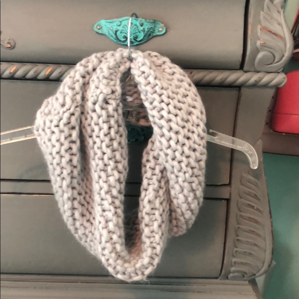 Cute collar grey knitted collar scarf!